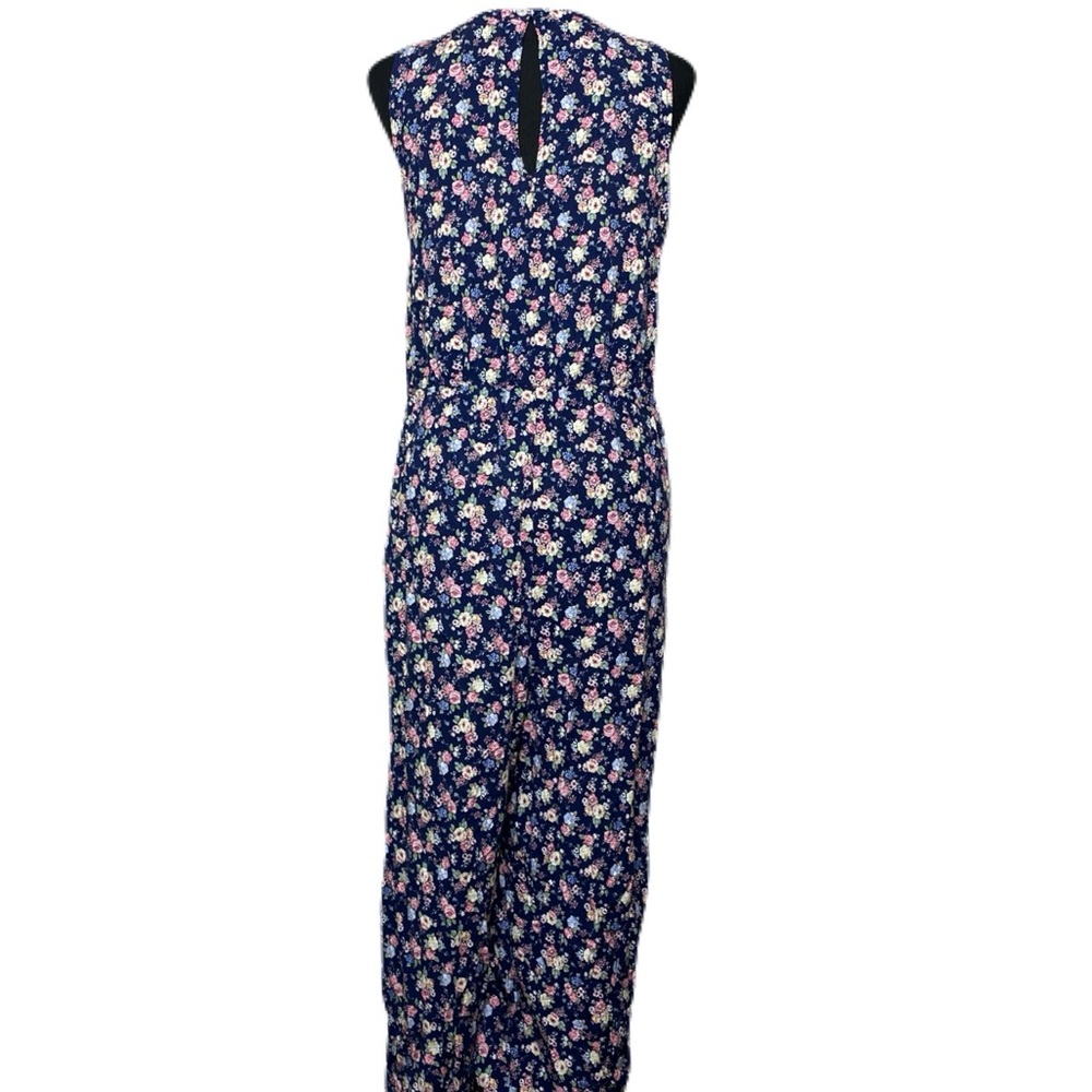 Copper Key Floral Sleeveless Jumpsuit w/ Pockets Women’s Large - Picture 2 of 6